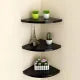 Crafter Bazar™ Wooden Floating Corner Shelf – Wall Storage & Decor