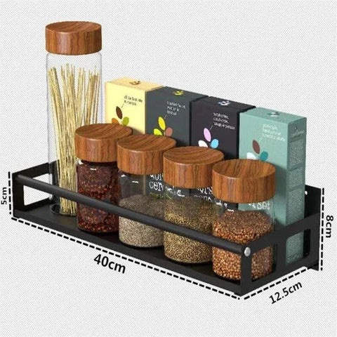 Crafter Bazar™ Wooden Wall Shelf – Kitchen & Home Decor