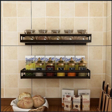 Crafter Bazar™ Wooden Wall Shelf – Kitchen & Home Decor